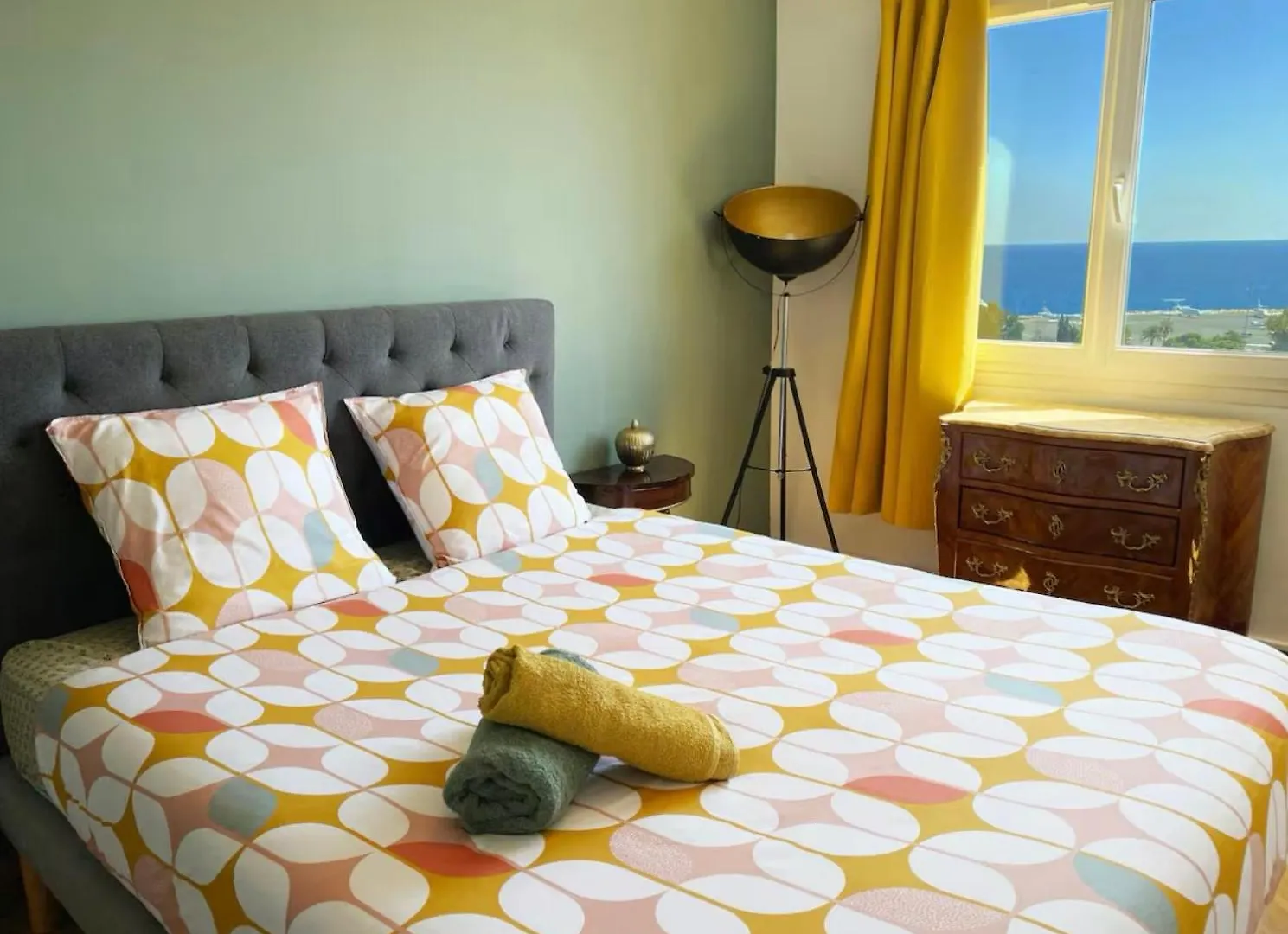 Panoramic Sea View - Air Conditioning - Terrace - 2 Bedrooms - Kitchen - Wifi - Tramway Νίκαια Διαμέρισμα